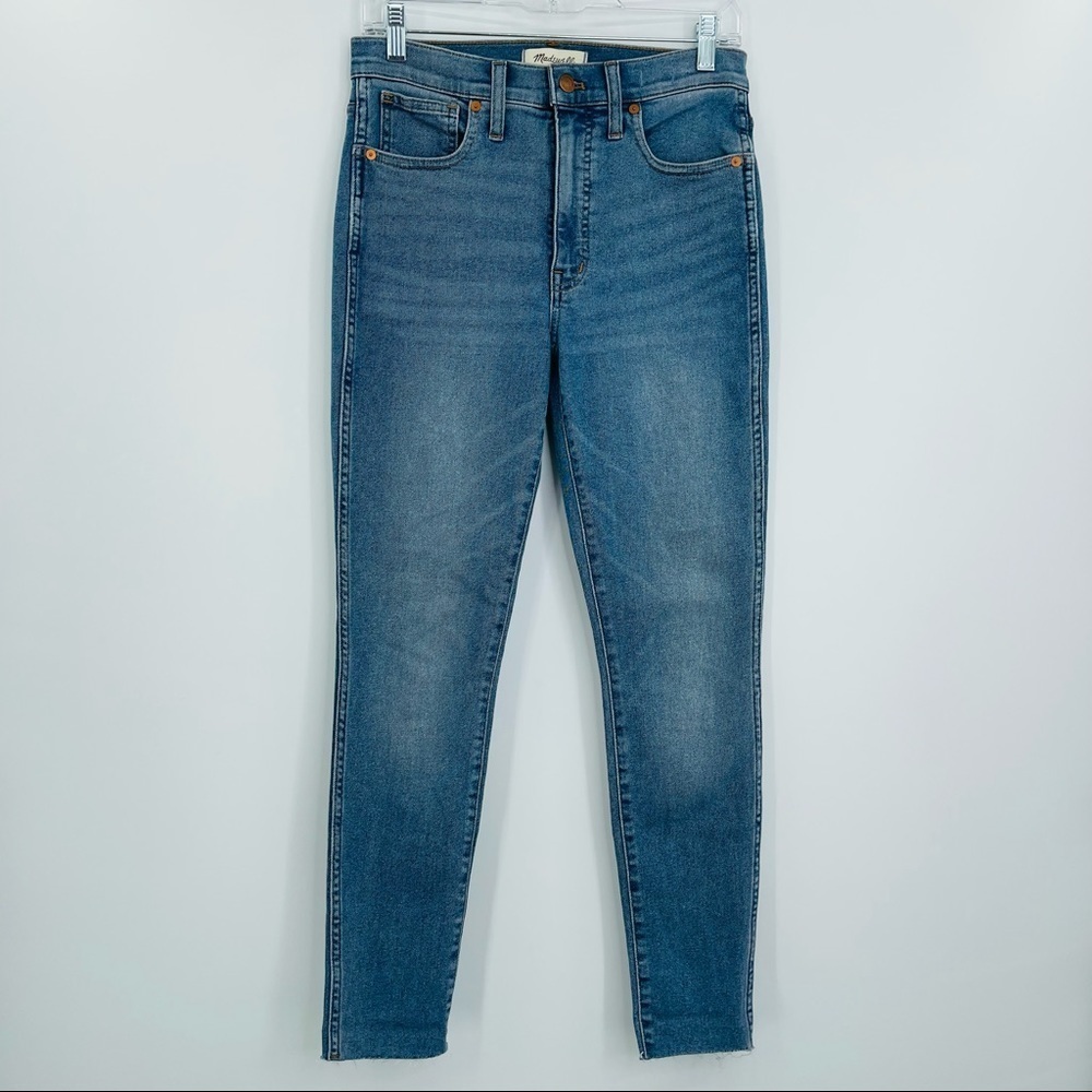 Madewell 10" High Rise Skinny Jeans Womens 27 Blue Light Wash Stretch Preppy